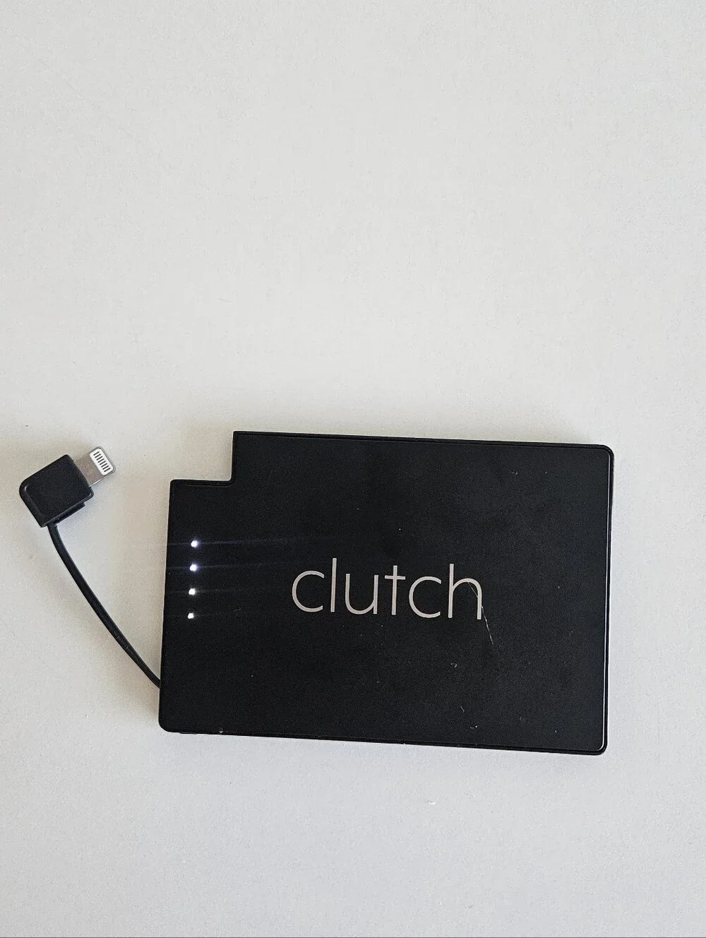 Clutch Thin Portable Charger Attached Charge Cable Lightning UCLA Surgery Phone